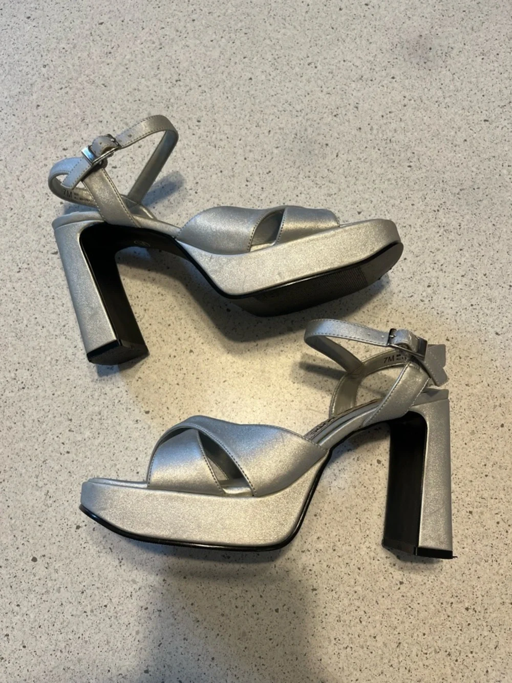 Vintage shiny silver
